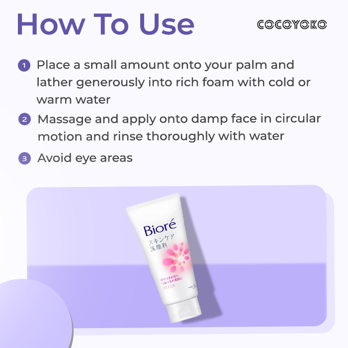 Biore Facial Washing Foam Medicated Scrub In 130g - Image 4