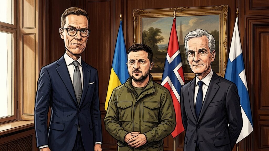 Finnish and Norwegian leaders phone Putin for 90 minutes; Kremlin shrugs it off